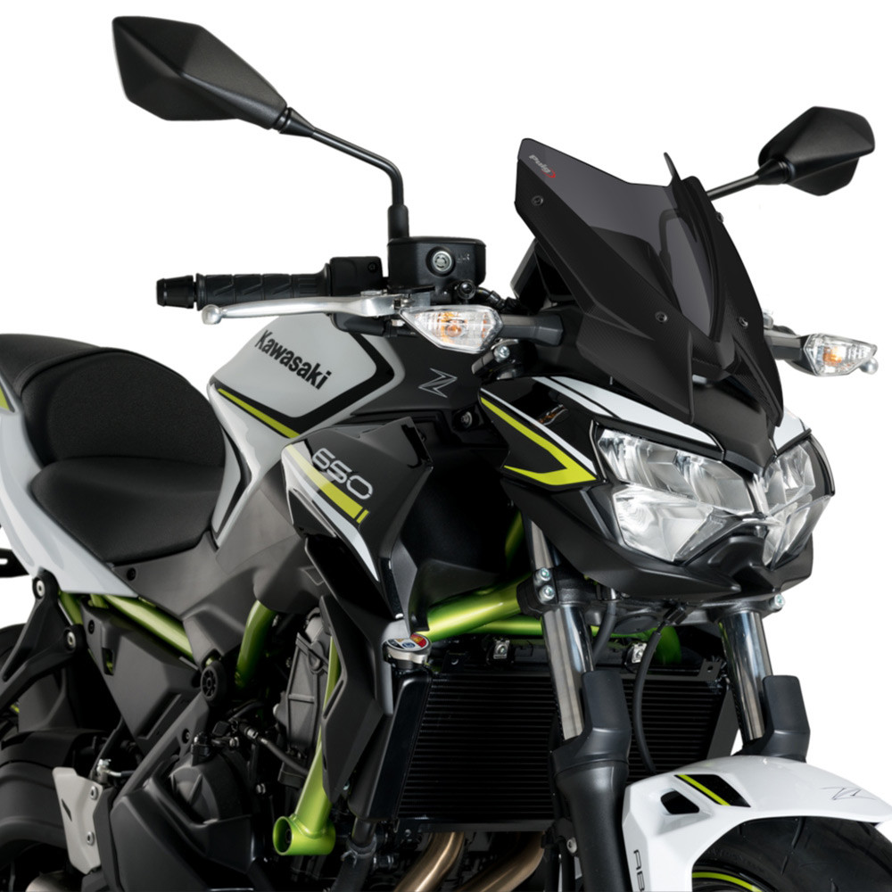 Puig New Generation Sport Windshield Kawasaki Z650 2020-2026 Puig New Generation Sport Windshield Kawasaki Z650 2020-2026