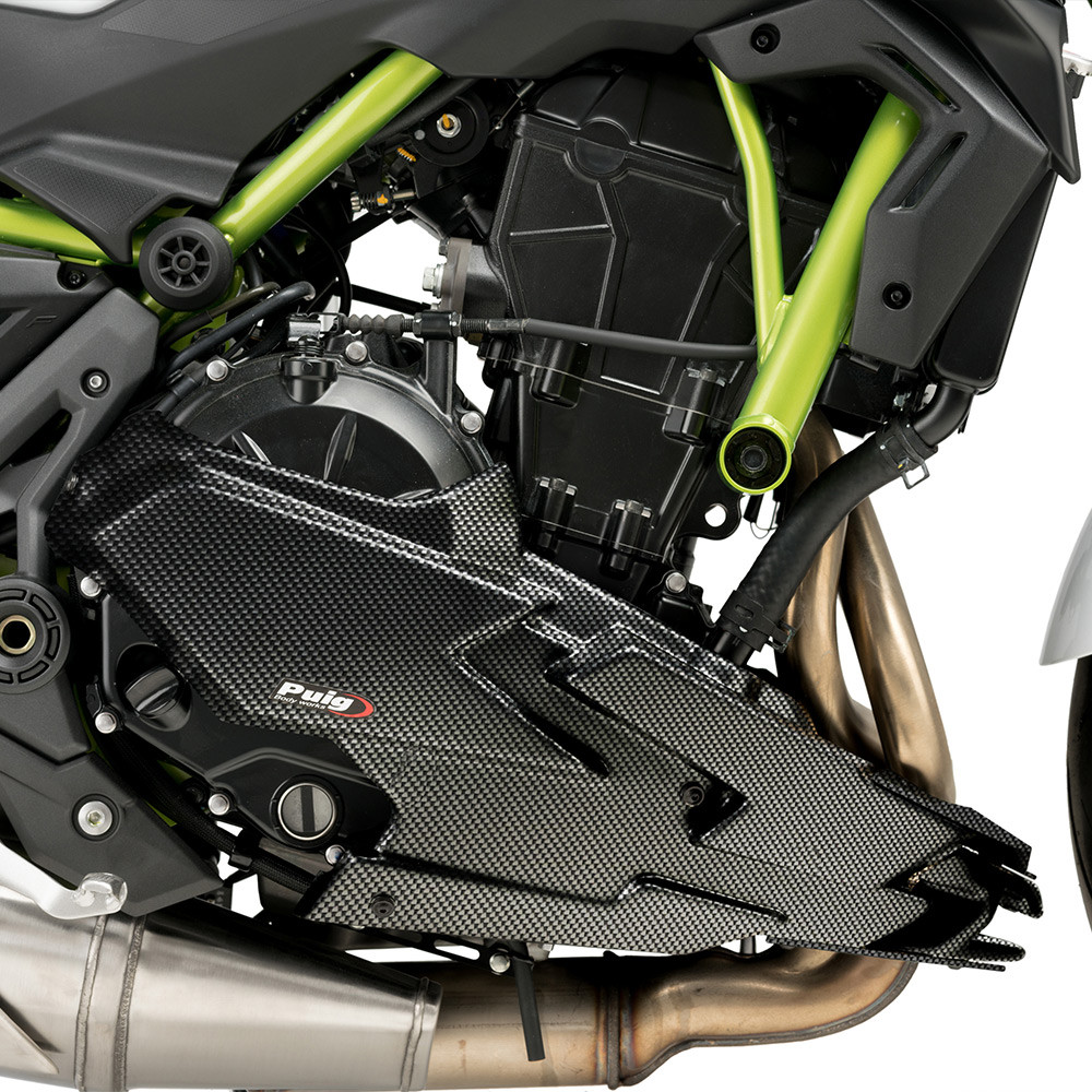 Puig Engine Spoiler for OEM Exhaust Kawasaki Z650 2020-2026