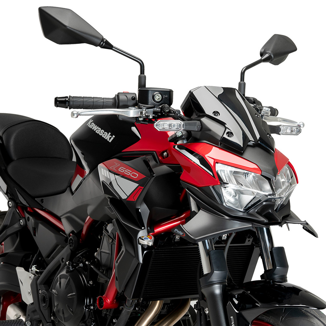 ジャクリーヌフワンソワ Puig Downforce Naked Front Spoiler Kawasaki Z650 2020-2025