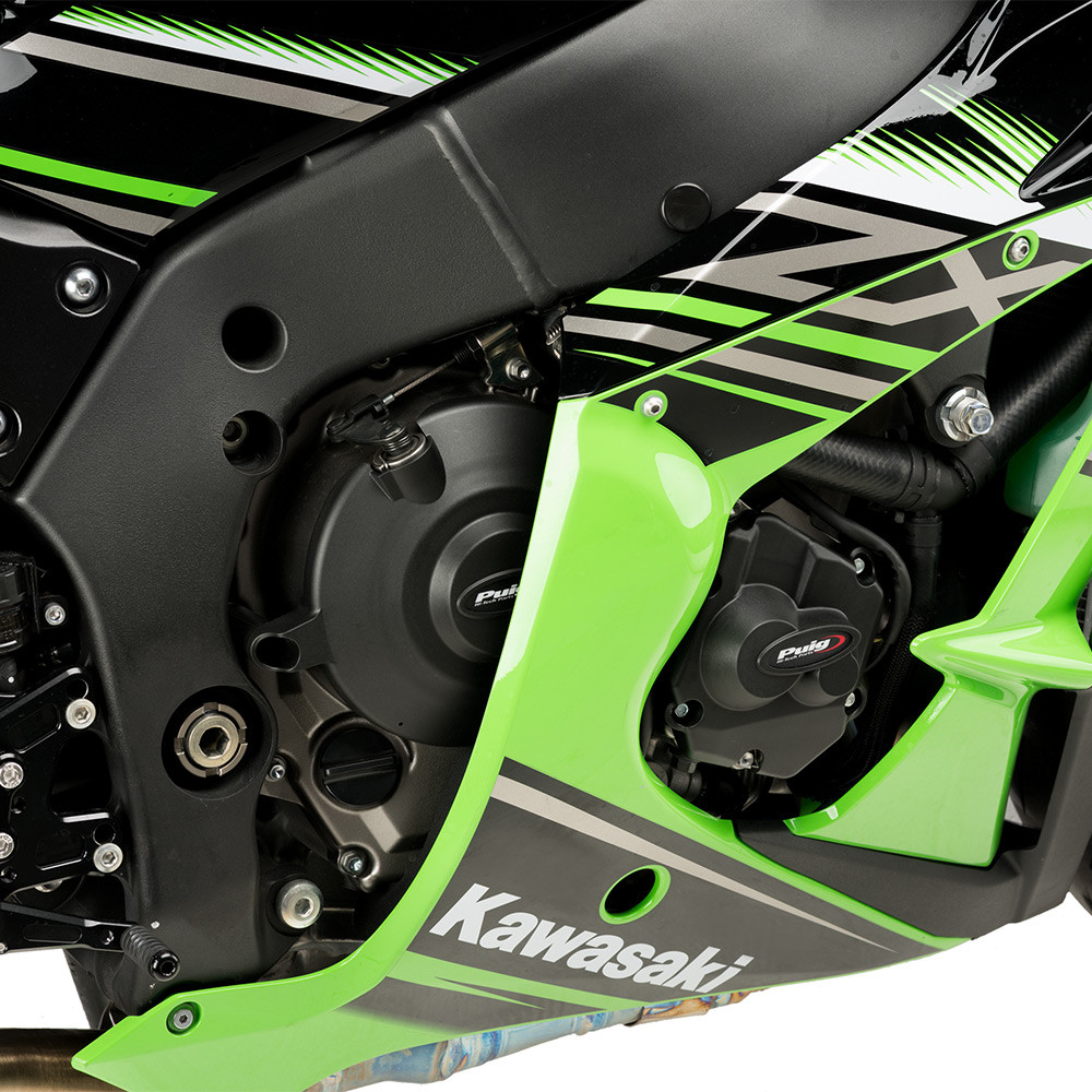 KBIKE ドカティ エンジンプロテクター Puig Engine Cover Set Kawasaki ZX10R 2011-2026