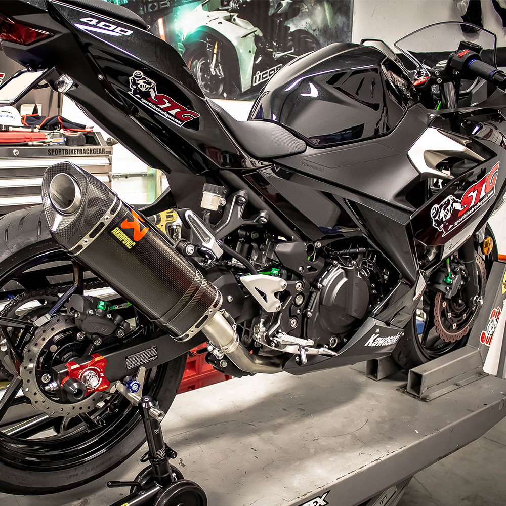 AKRAPOVICマフラー NINJA400 Z400 Akrapovic Homologated Slip-On Exhaust Kawasaki Ninja 400 / Z400