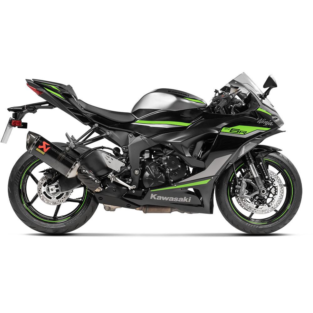 Akrapovic Kawasaki ZX6R 2009-2026 Carbon Slip On Exhaust S-K6SO7-HZC/3
