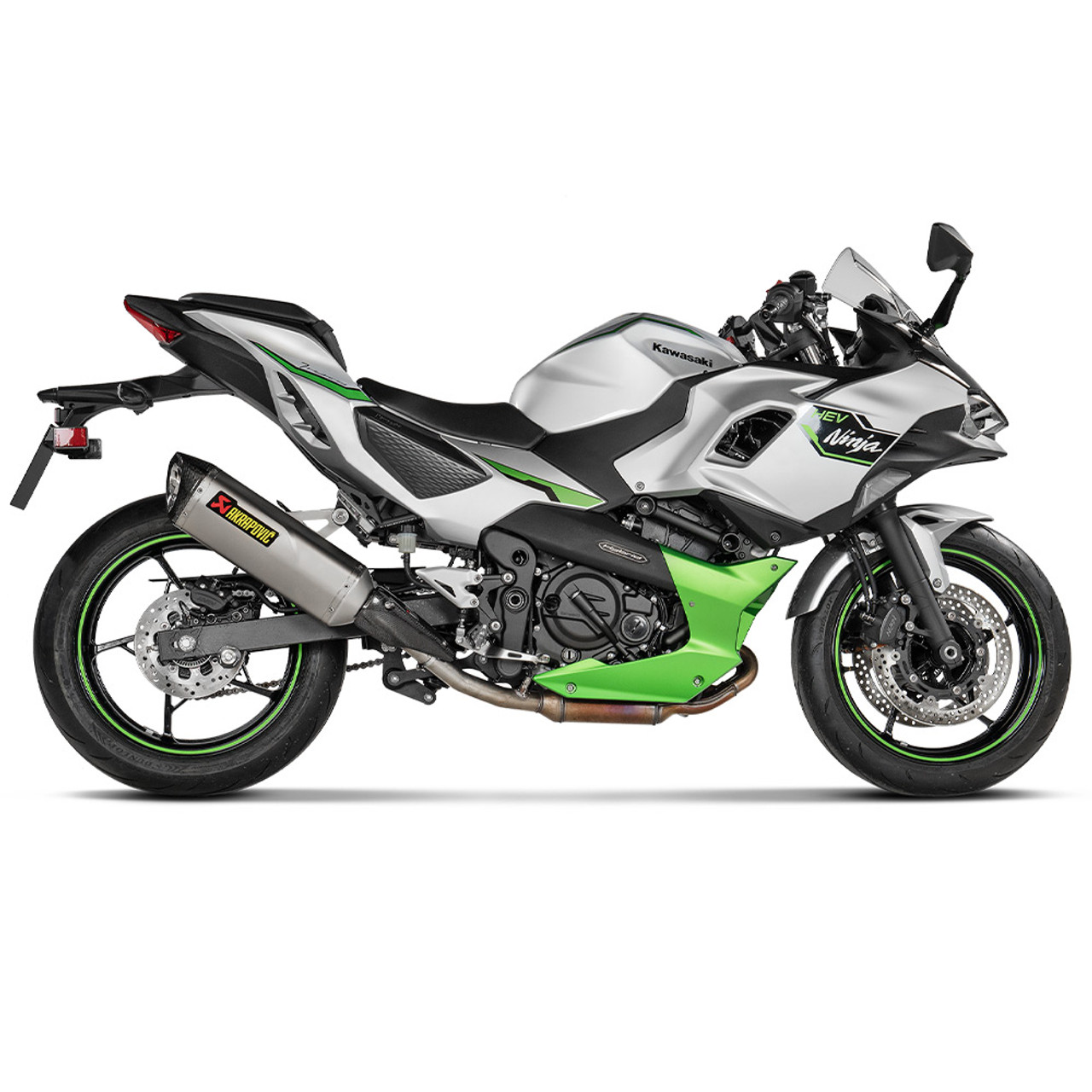 シノブ Akrapovic Kawasaki Ninja 7 / Z7 Hybrid 2024-2025 Titanium
