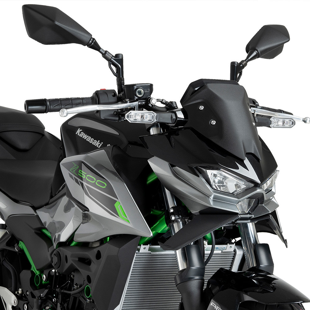 Puig Downforce Naked Frontal Spoiler Kawasaki Z500 2024-2026