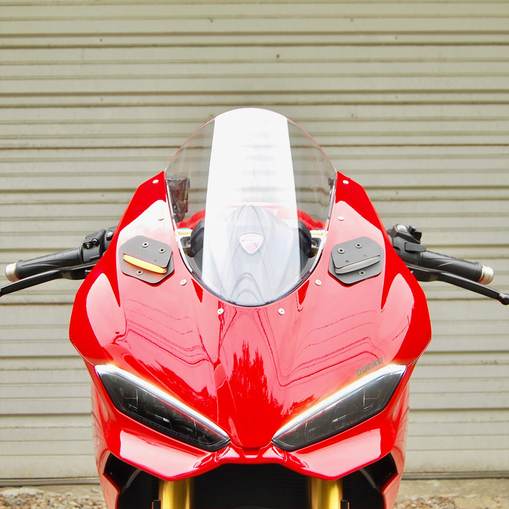 New Rage Cycles Ducati Panigale V2 2025 Mirror Block Off LED Front
