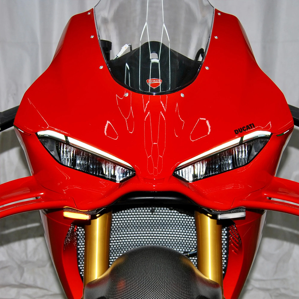 New Rage Cycles Ducati Panigale V4 2025 Mirror Block Off LED Front