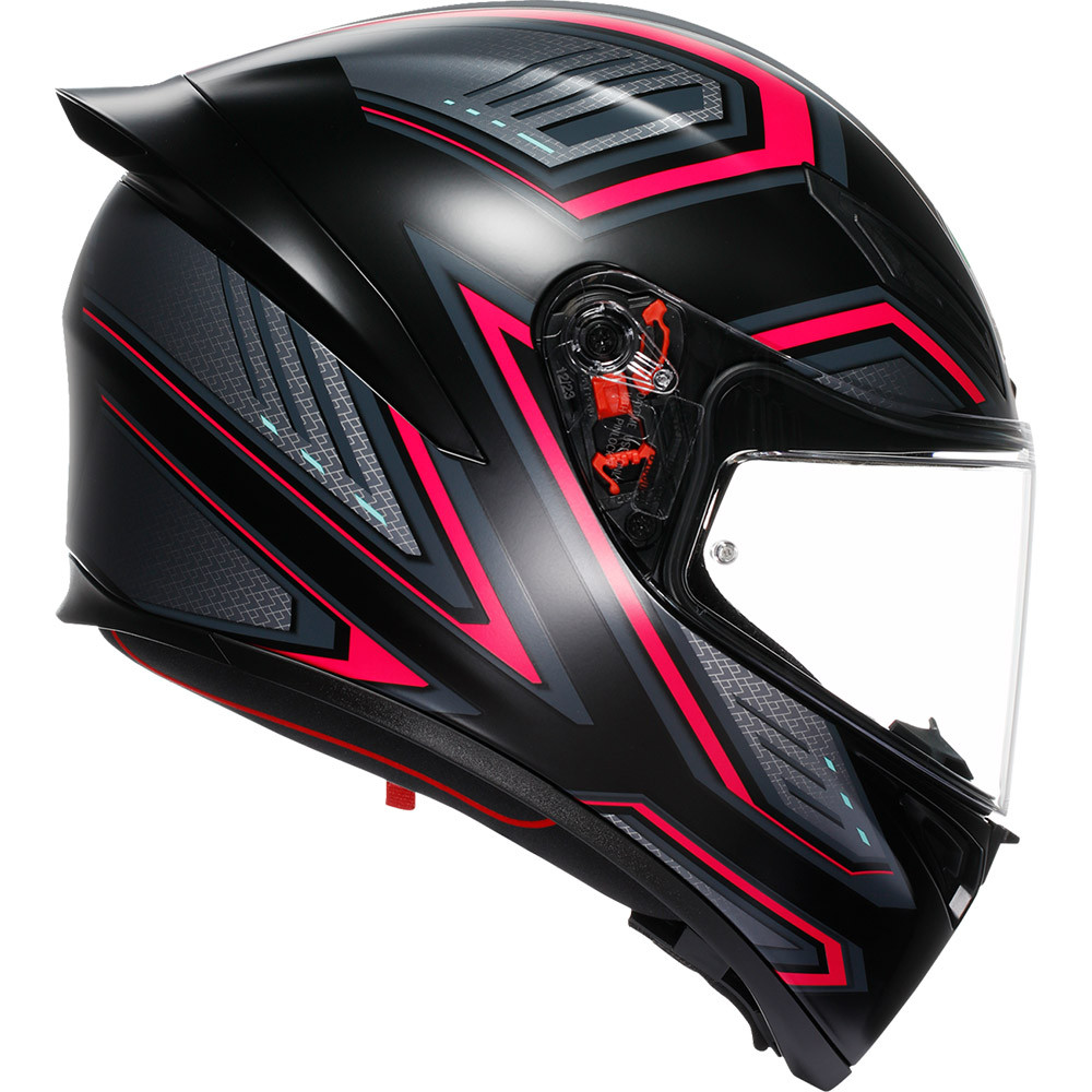 AGV K1 S Sling Matte Black/Pink Helmet - Sportbike Track Gear