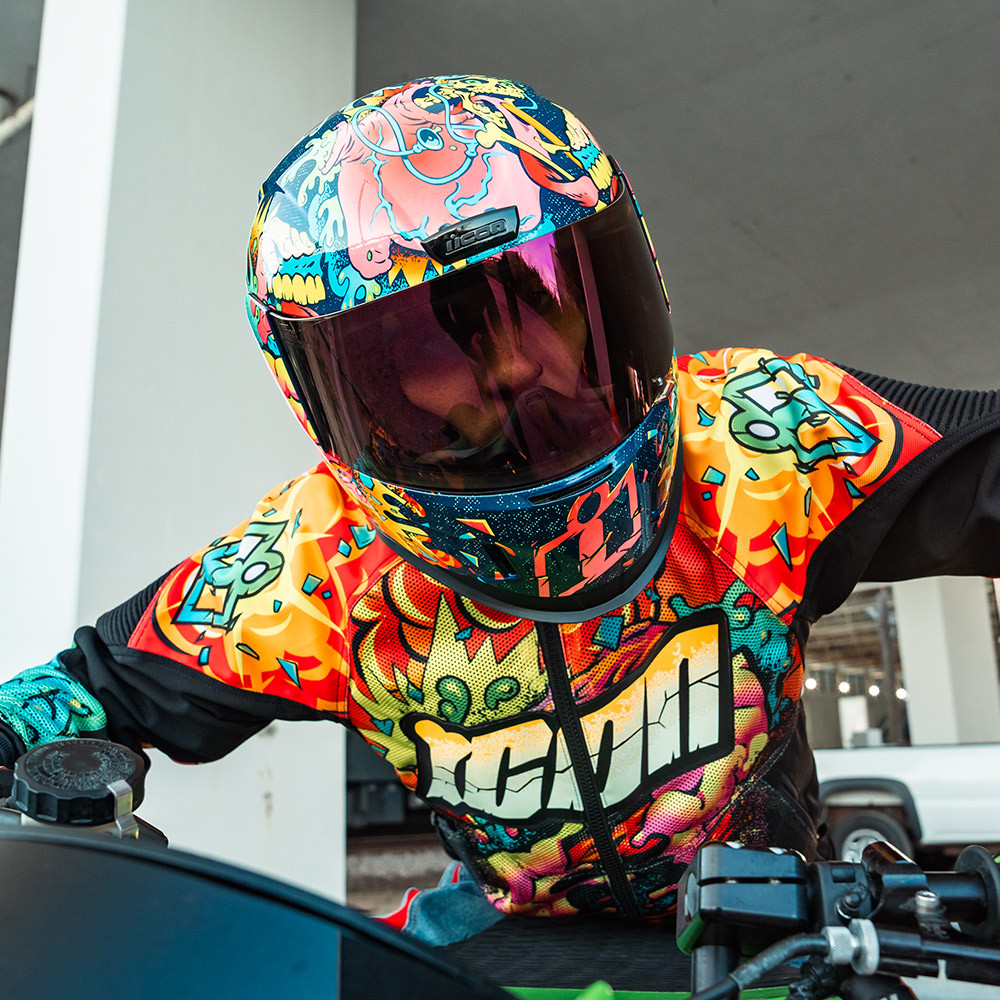 Icon Overlord3 Scatterbrain Mesh Jacket - Sportbike Track Gear