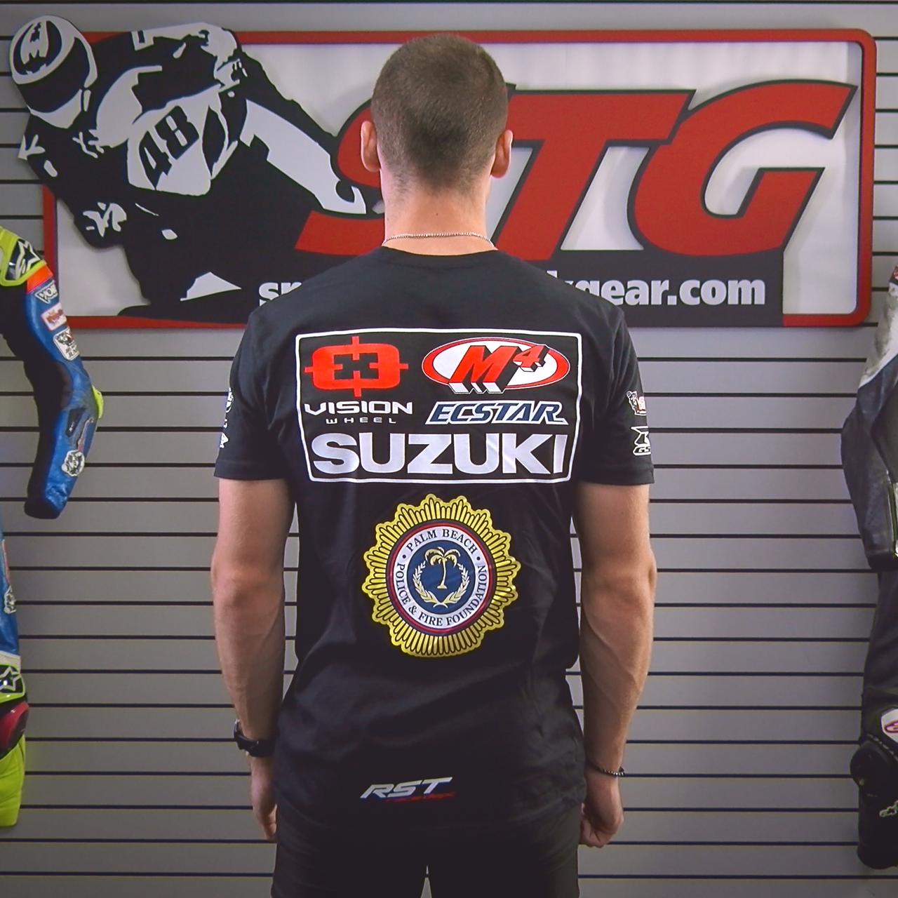 M4 Vision Wheel Suzuki Team Set Up Day T-Shirt - Sportbike Track Gear
