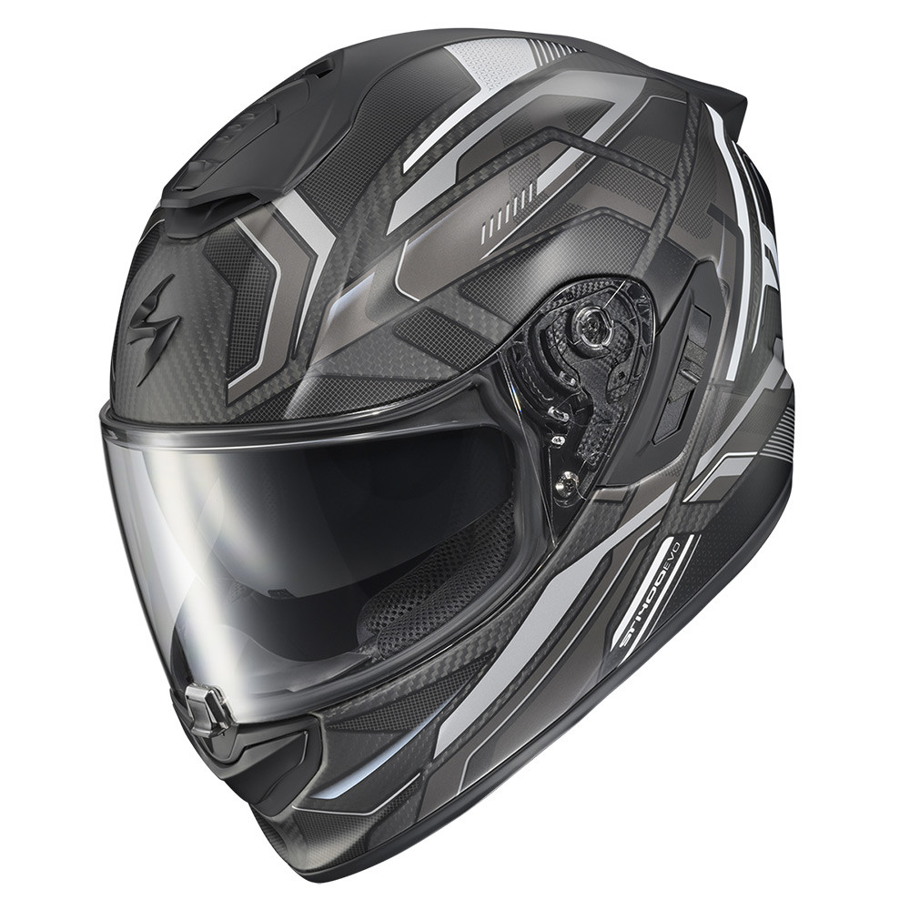 shoei gt-air ii helmet vs scorpion exo-st1400 carbon helmet ScorpionEXO ST1400 EVO Fiber Full Face Sport Touring Street Motorcycle - Bluetooth Ready Speaker Pockets DOT ECE Solid (Matte Black The helmet also has a CAD A great value carbon fibre/composite