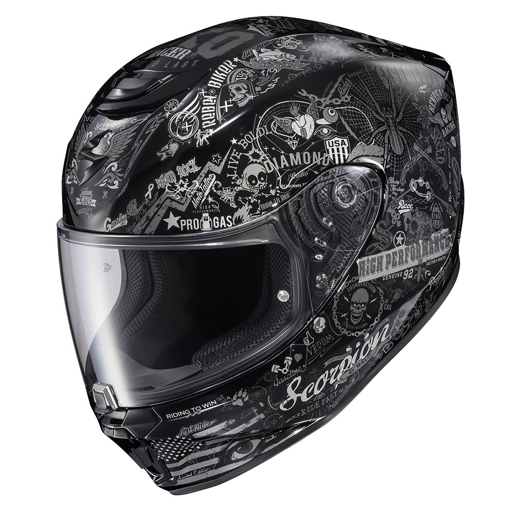 Scorpion EXO-R330 Full Face Shake 2 Helmet Black / M
