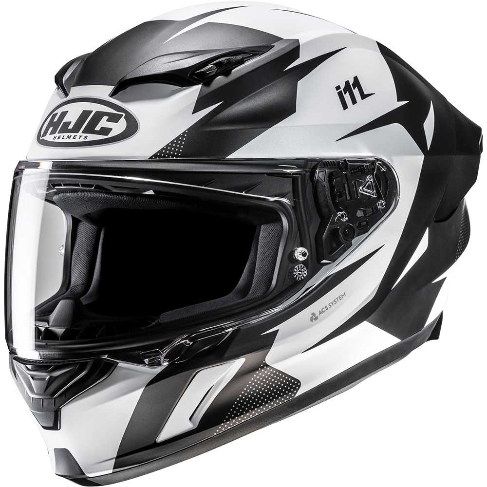 hjc black and white helmet HJC i11 Instant Helmet
