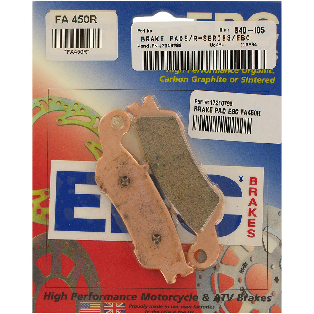 ② EBC 2021-2024 Yamaha YZ250FX Long-Life Sintered Front Brake Pads