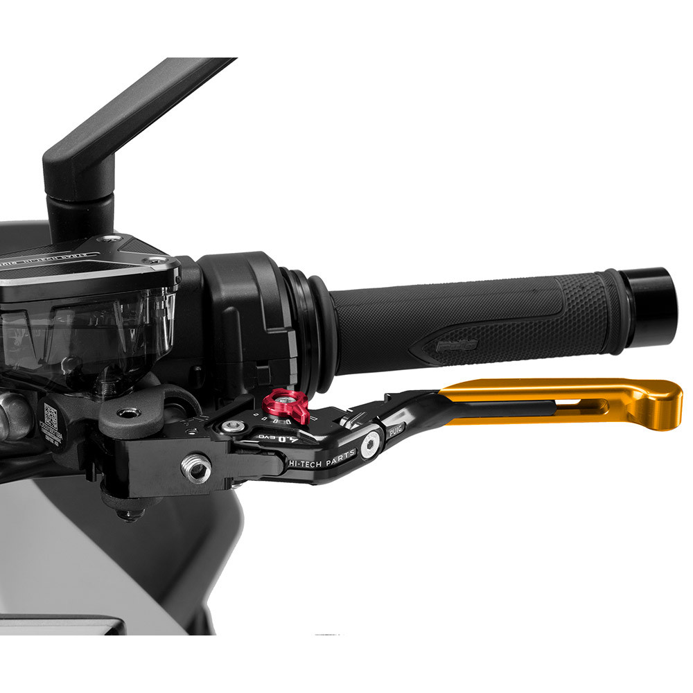 【P14549】パプリカ Puig 4.0 Folding Extendable Clutch Lever - Sportbike Track Gear