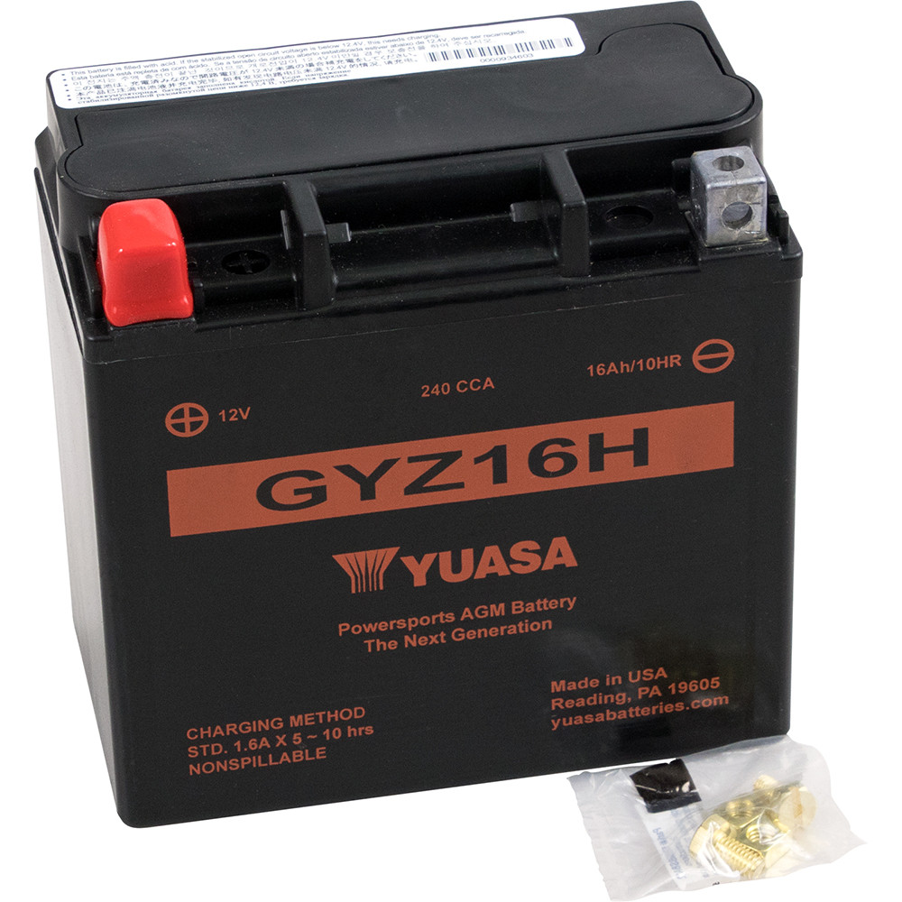 Yuasa 2013-2018 BMW R1200GS GYZ Factory-Activated AGM Maintenance