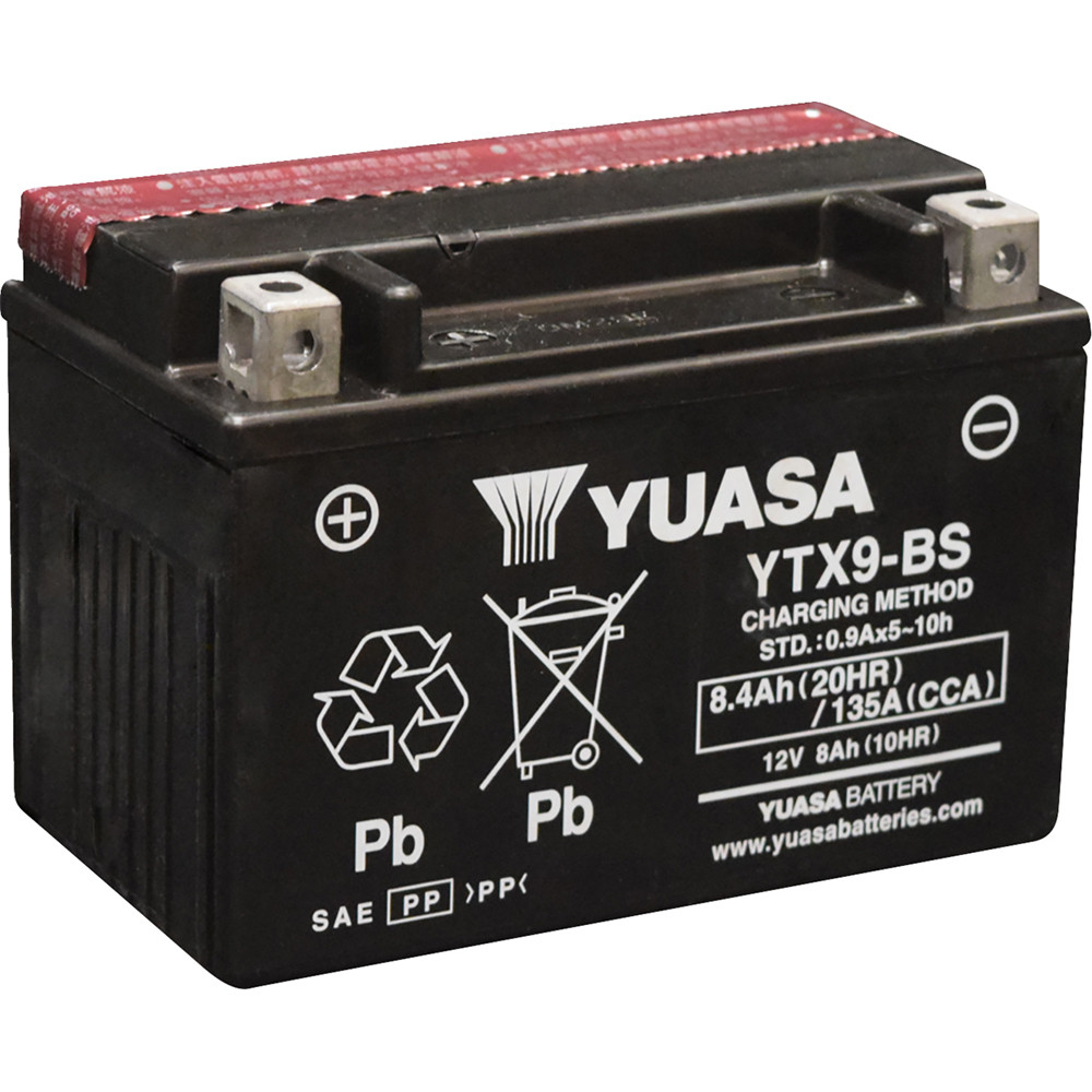 Yuasa 2009 Kawasaki Z 1000 AGM Maintenance-Free Battery YTX9BS