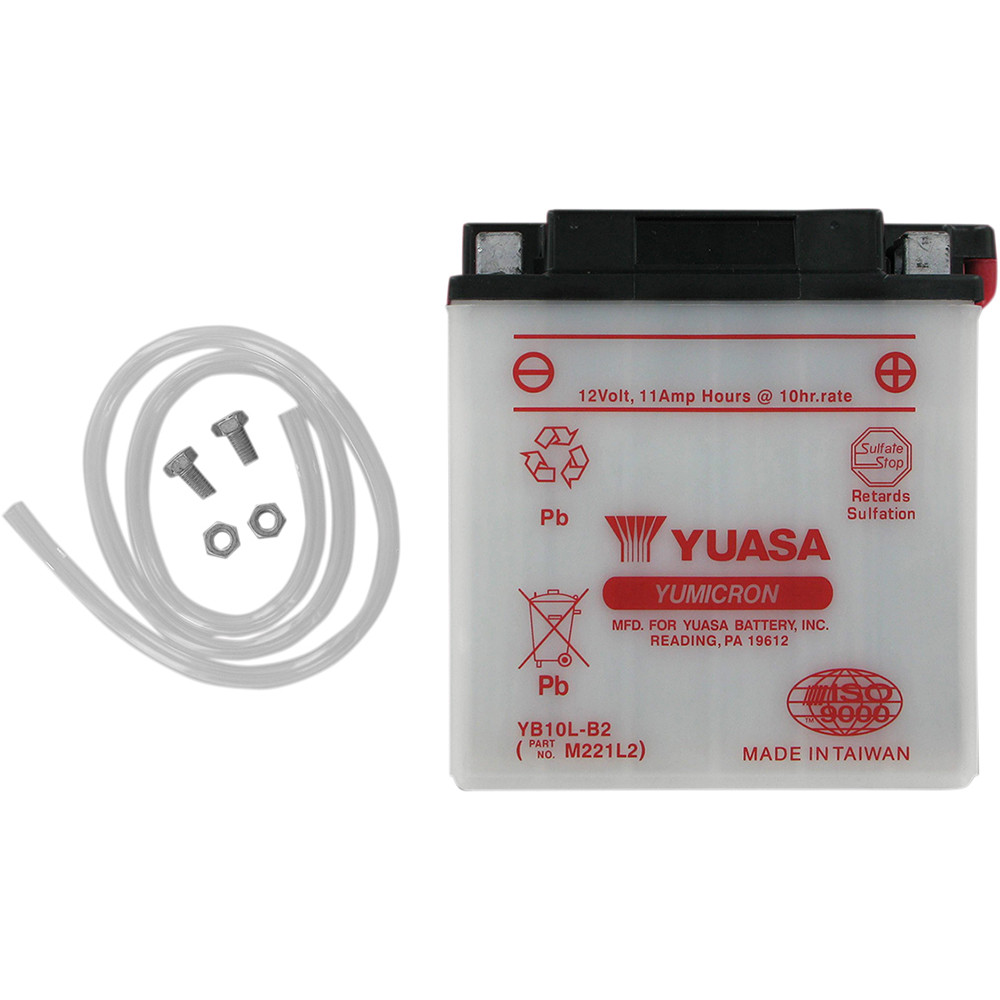Yuasa 1987-1989 Yamaha XC200 Riva Conventional Battery - Sportbike