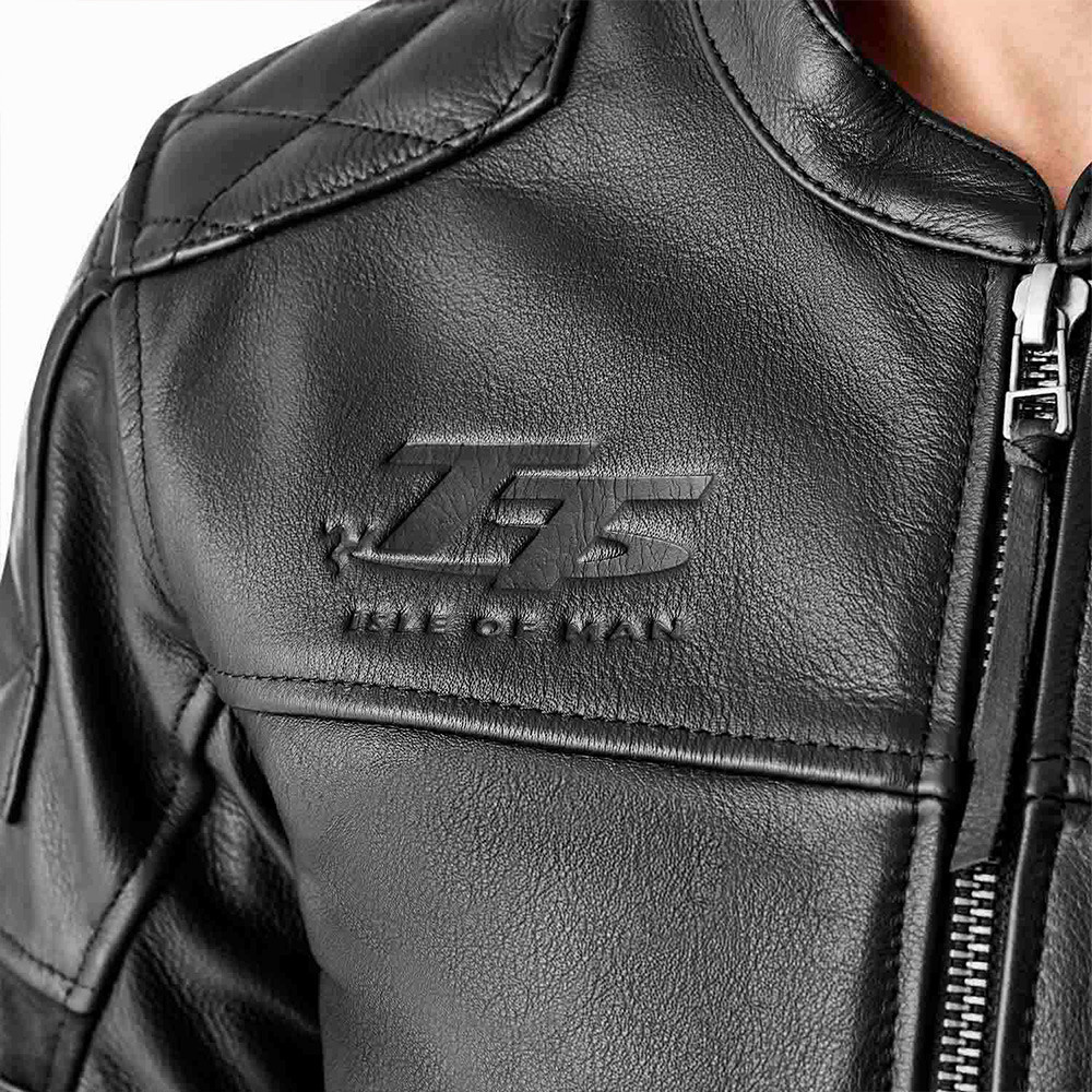 RST IOM TT Hillberry D3O CE Leather Jacket - Sportbike Track Gear
