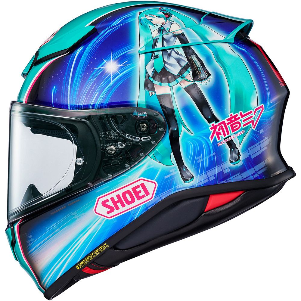 Shoei RF-1400 Hatsune Miku Helmet - Sportbike Track Gear