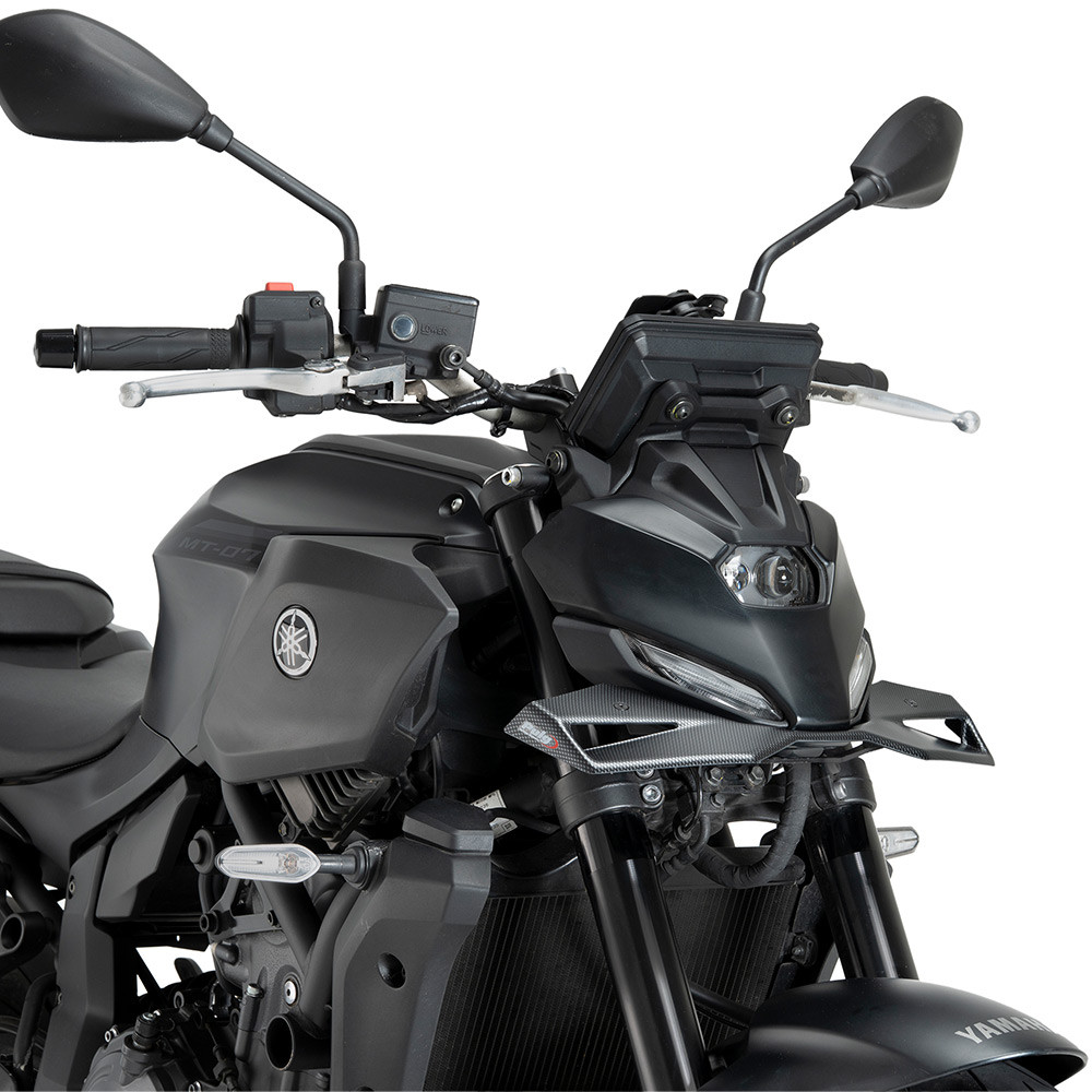 MT-07 2025 アエロダイナミックウィング サイドスポイラー カウル Puig Naked Frontal Spoiler Yamaha MT-07 2025-2026