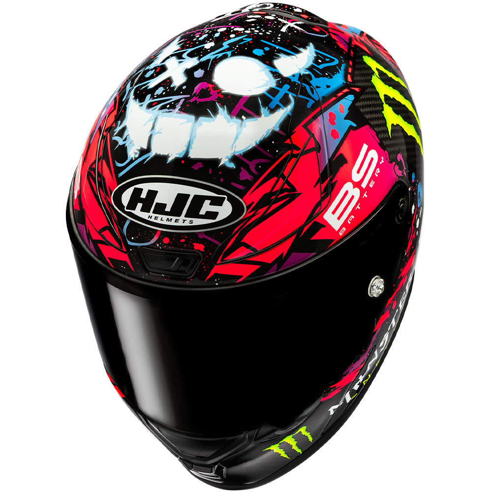 HJC RPHA 1N V2 CARBON DIABLO Mサイズ HJC RPHA 1N V2 Carbon Funky Diablo Helmet - Sportbike Track Gear