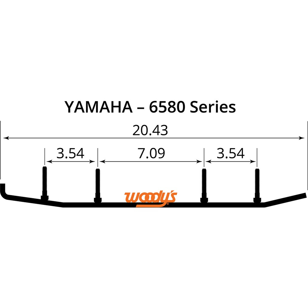 Woody's 2008-2010 Yamaha RX10MT Apex MTX Trail Blazer IV Flat-Top Wear ...