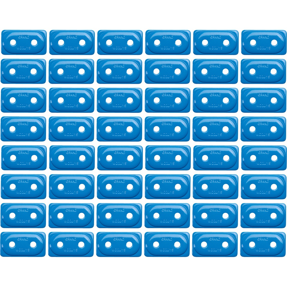 Woody's Grand Digger Support Plates Blue Double 48 Pack - Sportbike ...