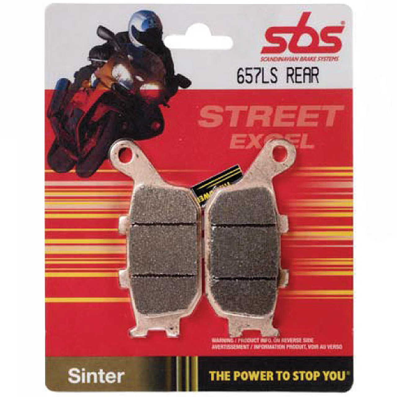 Spændende farvel Descent SBS Kawasaki ZZR600 03-04 Street Excel Sintered Rear Brake Pads - Sportbike  Track Gear