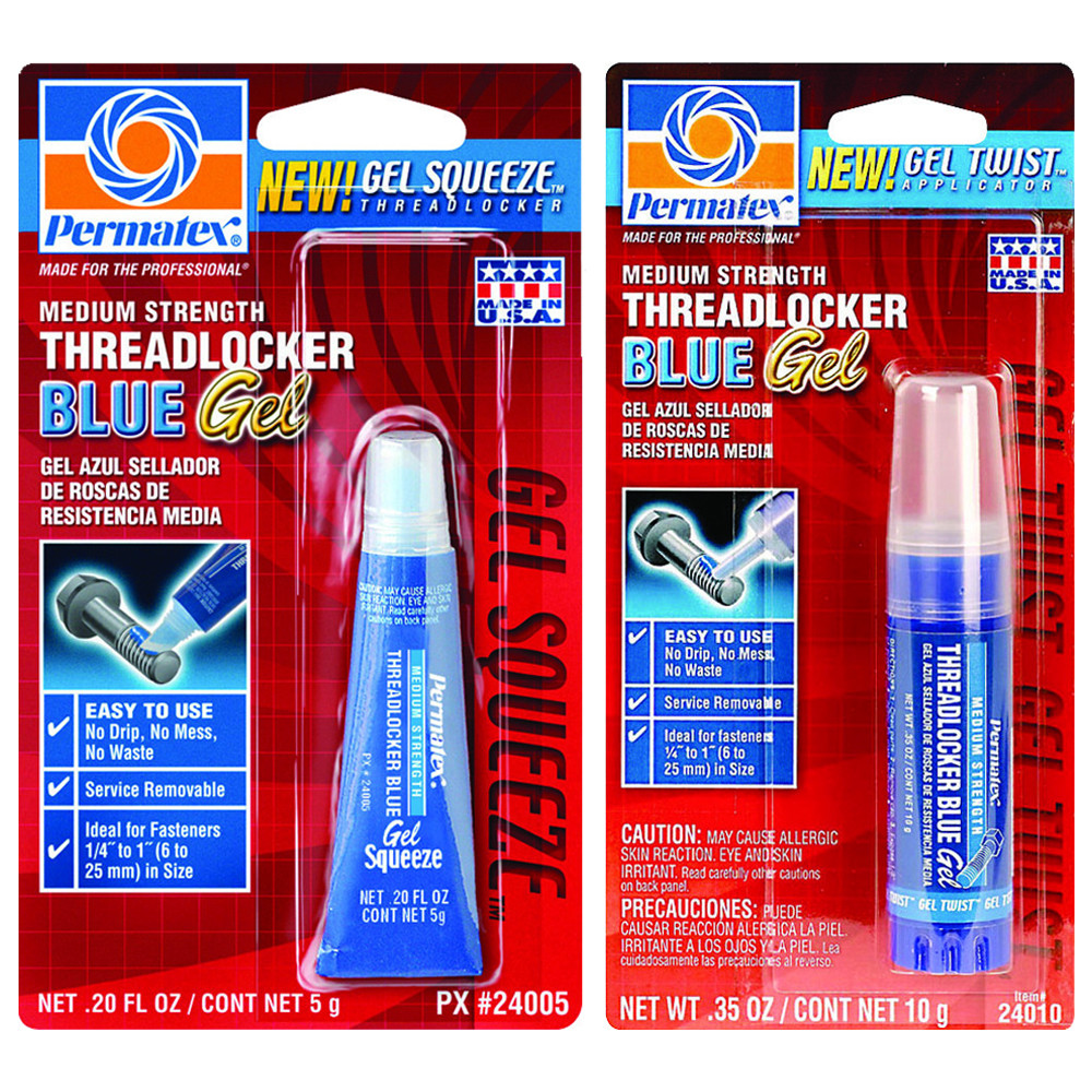 Permatex Threadlocker 242 Medium Strength Blue Gel - Sportbike