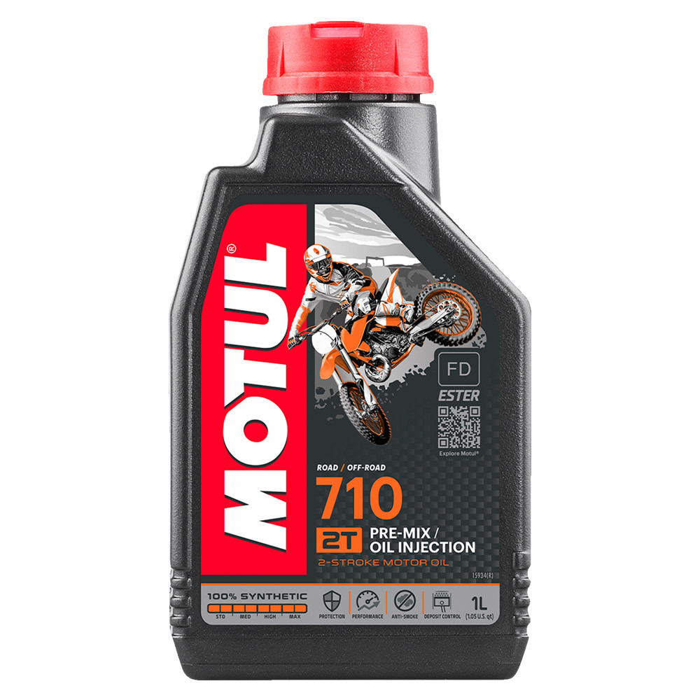 2缶！MOTUL 710 2T 1L 国内正規品　2缶 Motul 710 2T Synthetic Motor Oil - Sportbike Track Gear