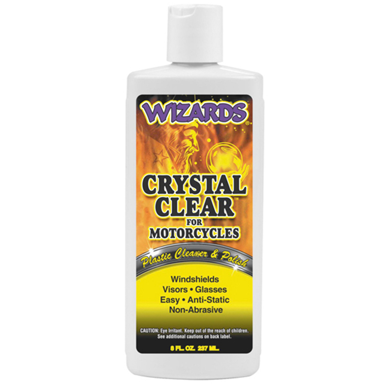 Wizards Crystal Clear Plastic Cleaner and Polish 8 oz - Sportbike Track Gear