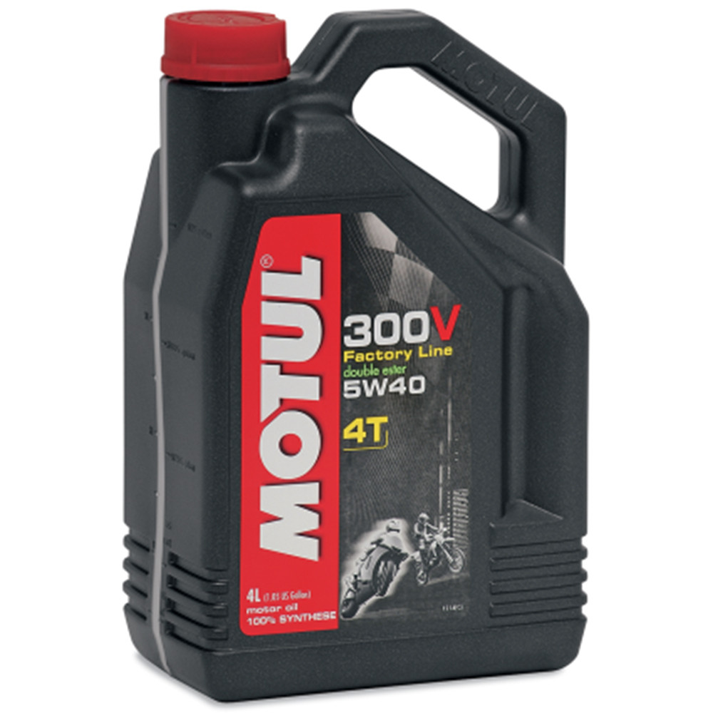 Motul 300V 5W40 Synthetic Ester Motorcycle Oil - Sportbike Track Gear