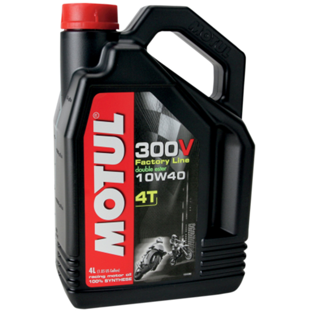 Motul 300V 10W40 Synthetic Ester Motorcycle Oil - Sportbike Track Gear