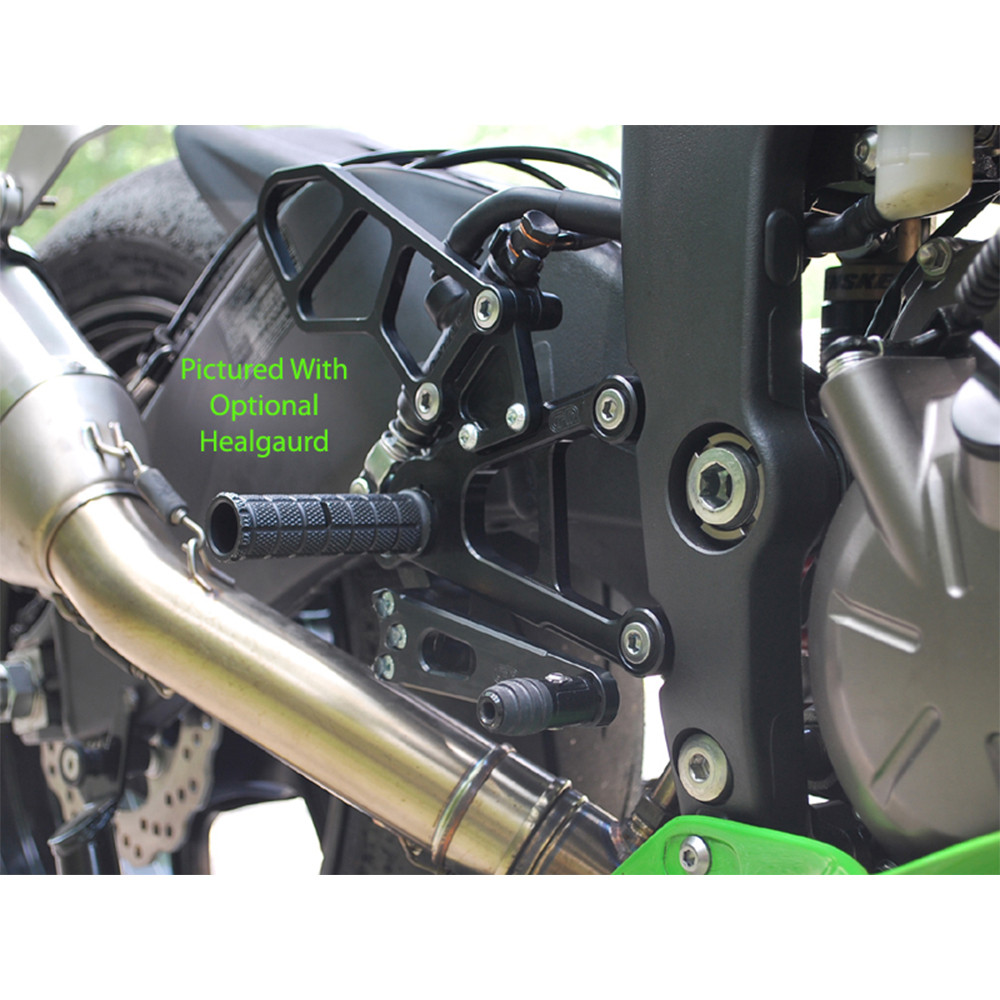 Woodcraft Kawasaki ZX6R (636) 2013-2018 Rearsets Basic Kit w/Brake