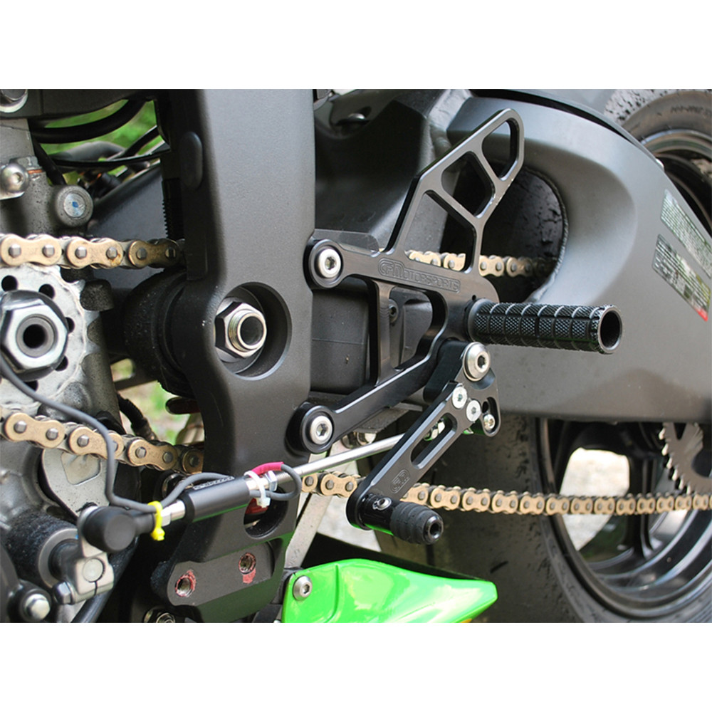 レペット Woodcraft Kawasaki ZX6R (636) 2013-2018 Rearsets Complete Kit