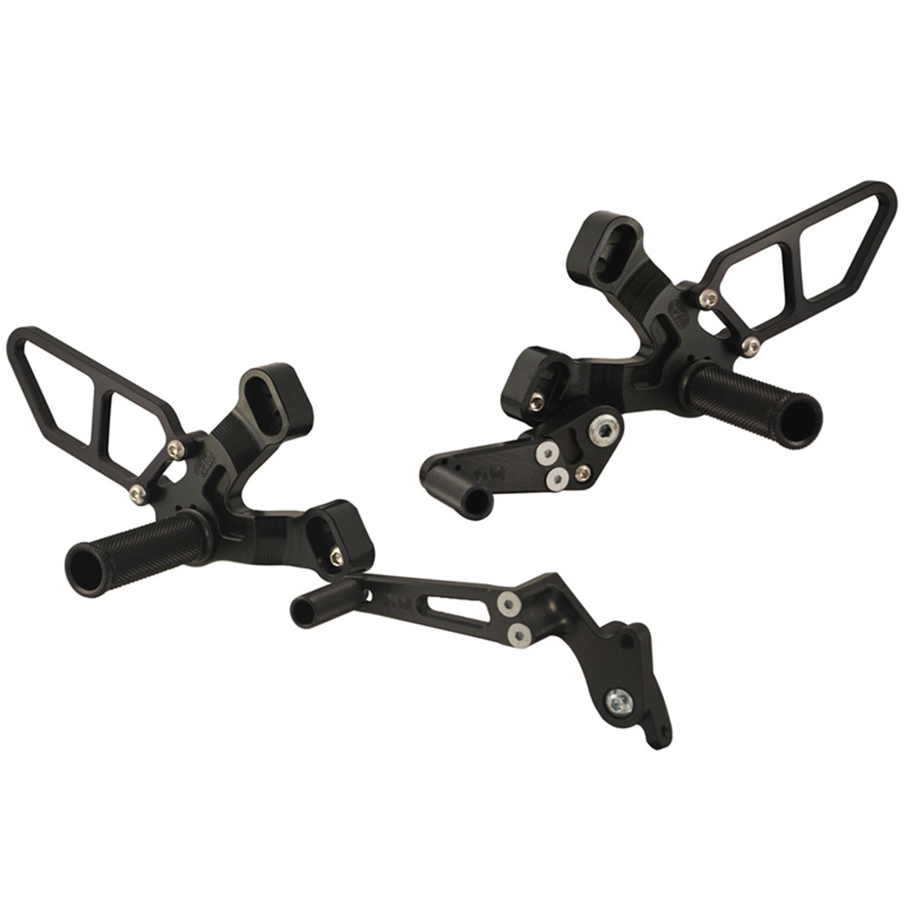 Woodcraft Ducati 848/1098/1198 Rearsets Complete Kit - Sportbike