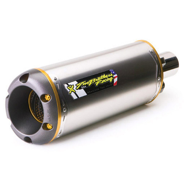 Two Brothers Kawasaki ZX6R 2009-2026 M-2 Slip-On Exhaust w/Fender Elim