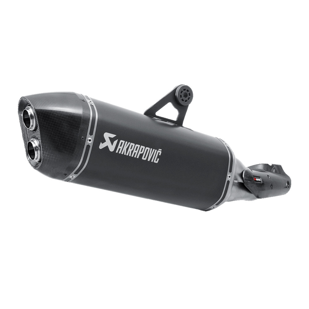 R1250GS/R1200GS　Akrapovic スリップオンマフラー Akrapovic BMW R1200GS 13-18 Black Slip-On Exhaust - Sportbike