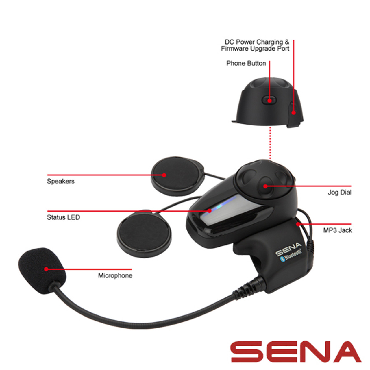  Sena SMH10-11 Motorcycle Bluetooth Headset / Intercom