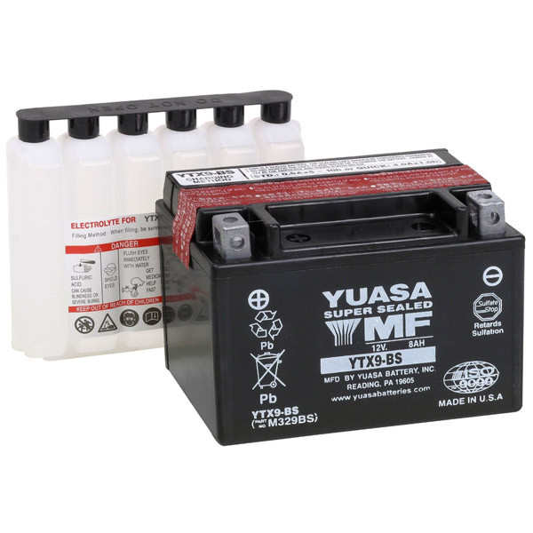 Yuasa Kawasaki Z1000 03-08 Maintenance Free Battery - Sportbike