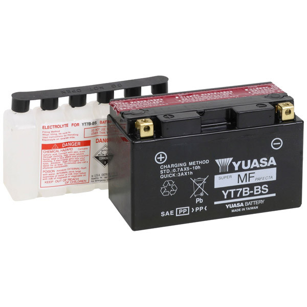 Yuasa Yamaha YW125 Zuma 09-15 Maintenance Free Battery - Sportbike