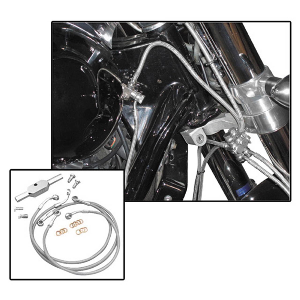 Galfer Honda Shadow Aero 750/1100 98-07 Stainless Steel Rear Brake