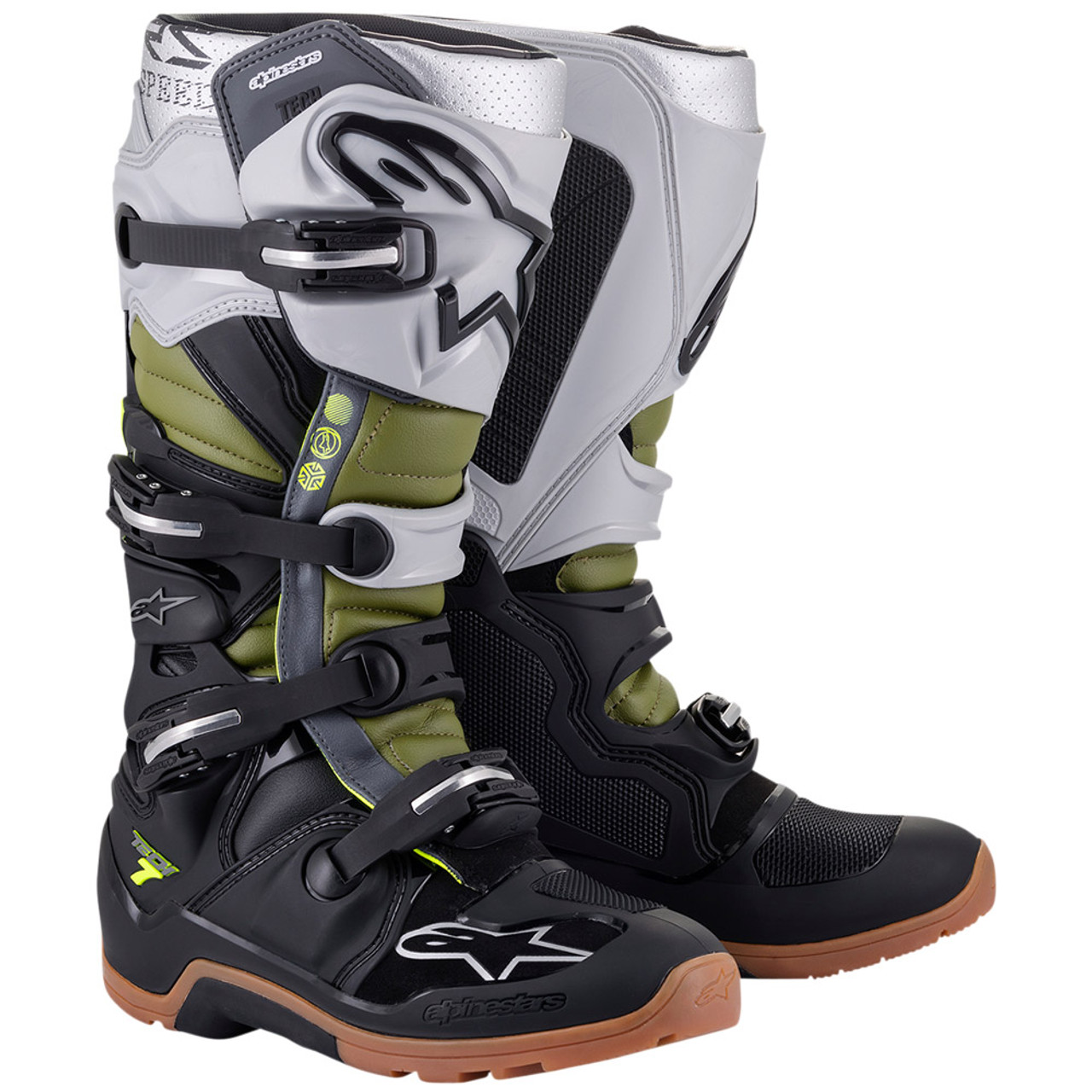Alpinestars Tech 7 バイクブーツ ブラック/ホワイト Tech 7 Boots - Black MOTOCROSS Boots | Alpinestars
