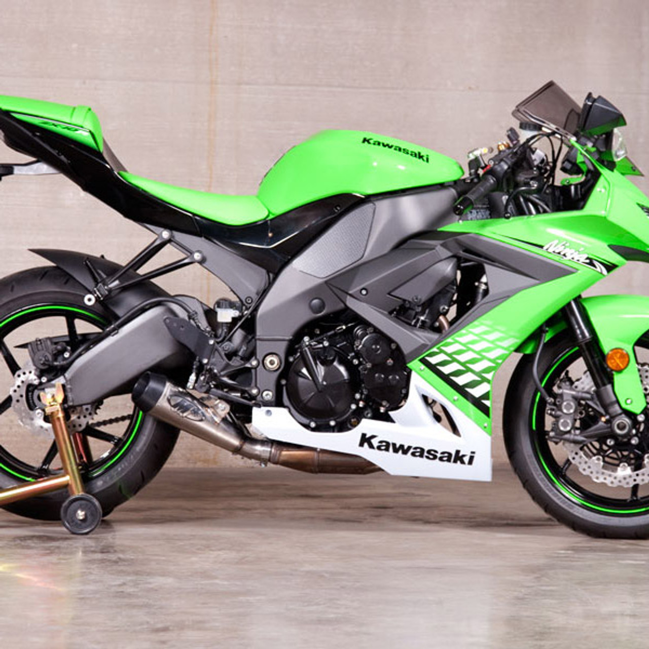 M4 Kawasaki ZX10R 2008-2010 GP Mount Full Exhaust System
