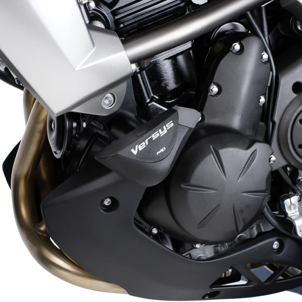 Protek Swing Arm Spool Sliders – Fits 2010-2012 Kawasaki Versys 650 KLE650 – Black ABS Plastic