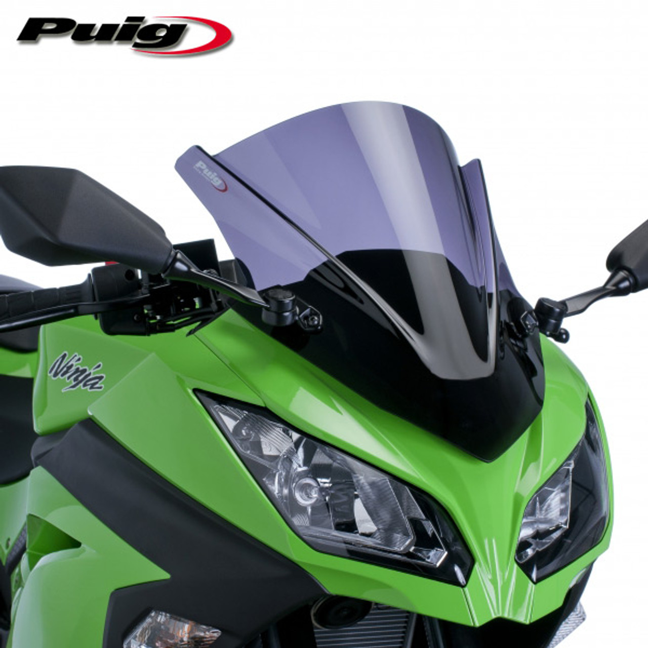 シャオミ在庫あり Puig 7631H スクリーン Kawasaki Ninja H2 / Ninja H2R (15-21) [スモーク] プーチ レーシング タイプ フロント