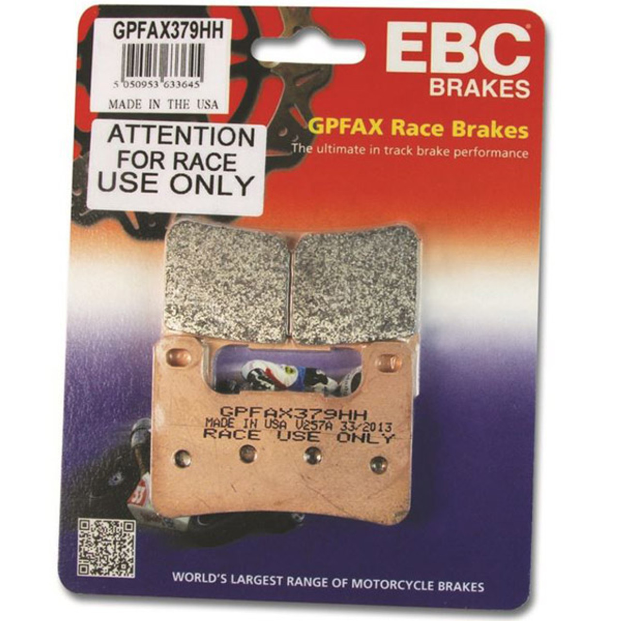 EBC Yamaha R6 2008-2020 GPFAX Road Race Front Brake Pads GPFAX380HH