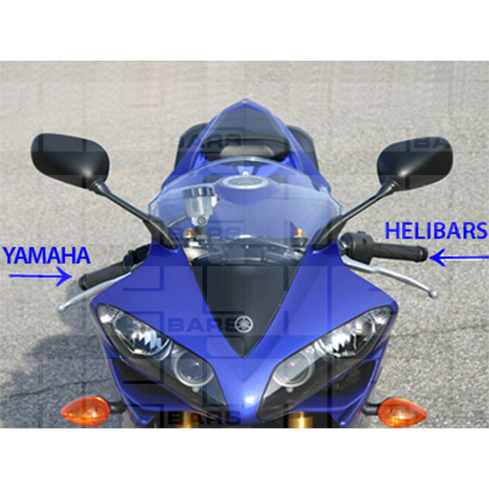 Helibars Yamaha R1 20042008 TracStar Handlebar Risers