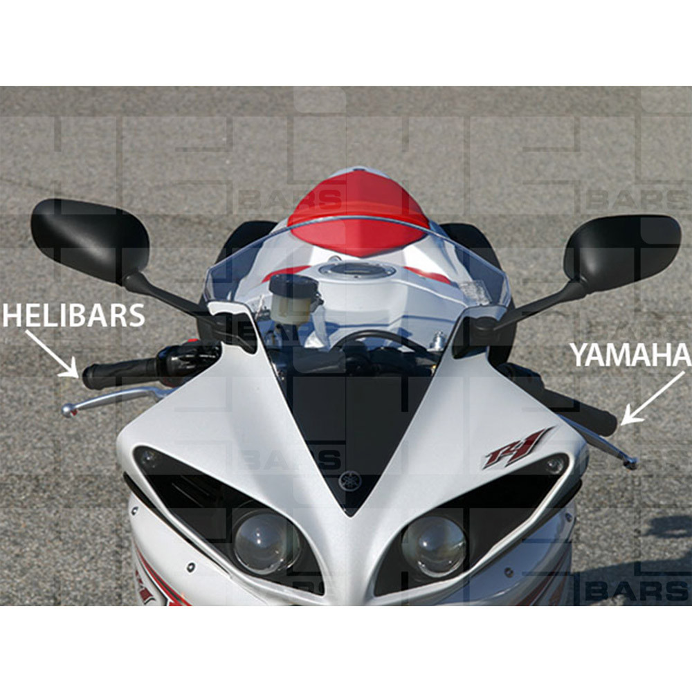 Helibars Yamaha R1 2009-2014 TracStar Handlebar Risers