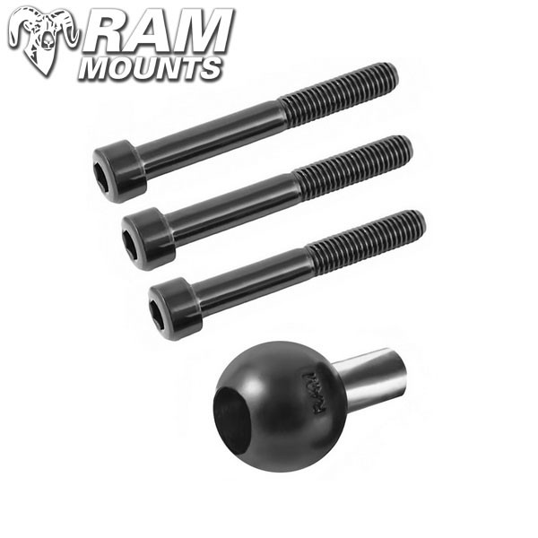 Ram Mounts Motorcycle Handlebar Clamp Base with M8 Screws